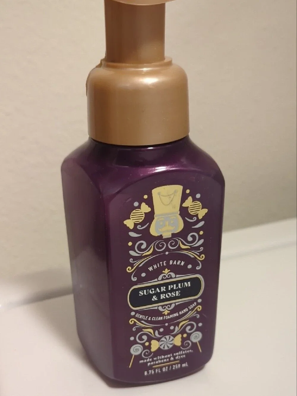 Bath & Body Works Purple & Gold Hand Soap and Butterfly Hand Cream Duo